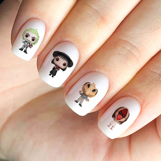 Beetlejuice Nail Decals