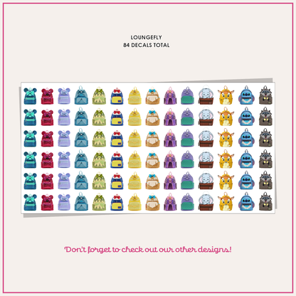 Loungefly Backpack Nail Decals