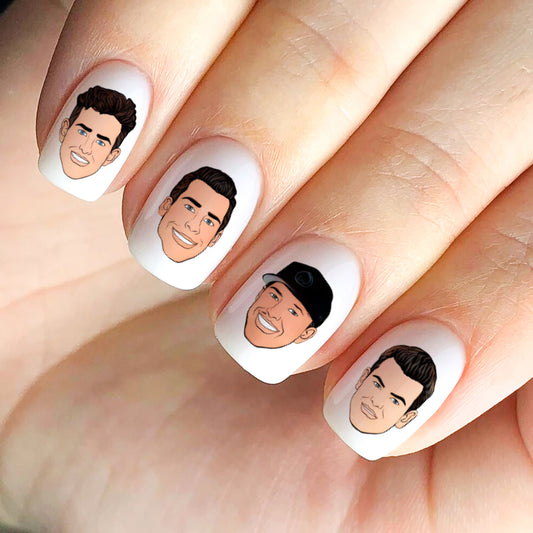 New Kids on the Block Nail Decals - Faces