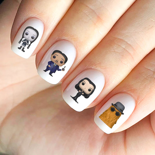 Addams Family Nail Decals