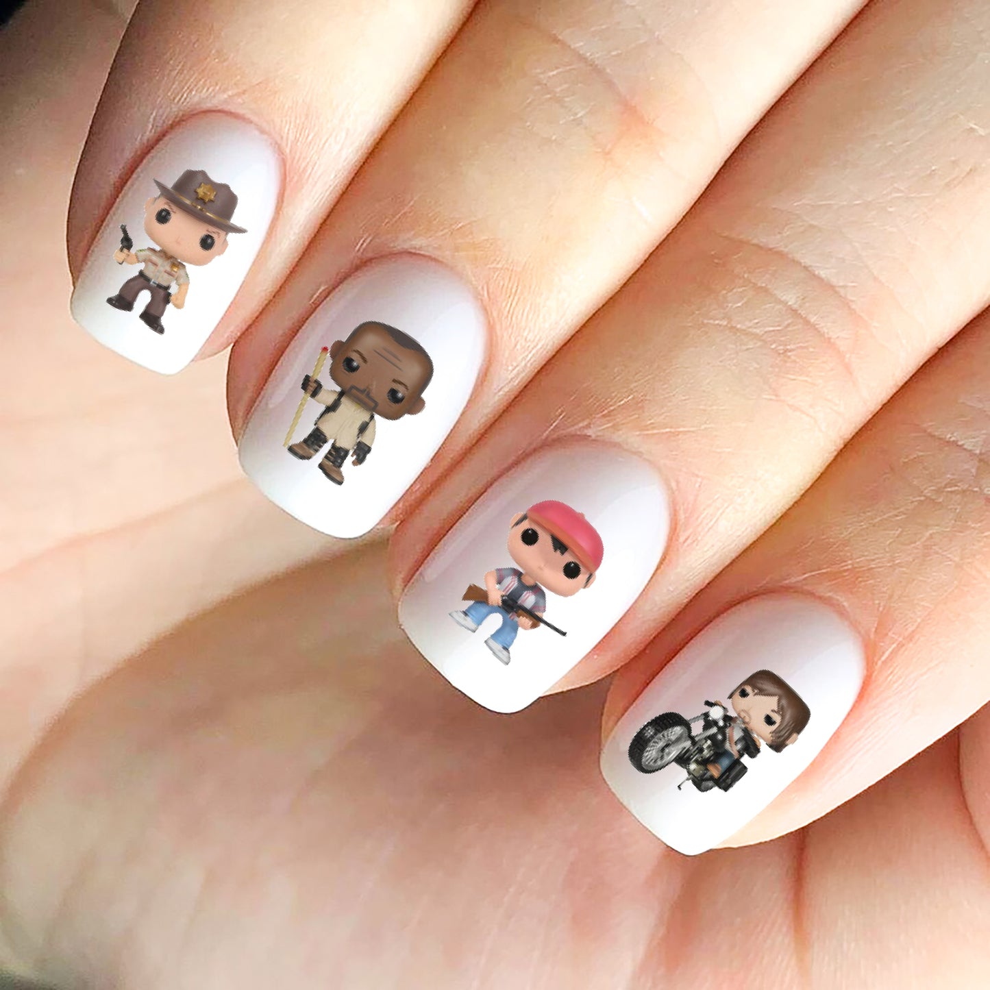 The Walking Dead Nail Decals