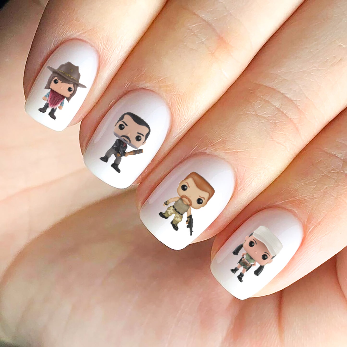 The Walking Dead Nail Decals