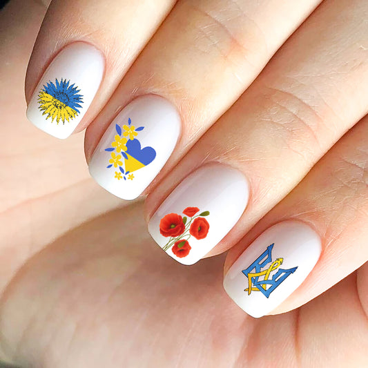 Ukraine Nail Decals